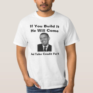 Camiseta Obama se você o constrói Camisa-você não construiu