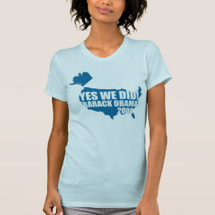 Camiseta OBAMA sim nós fizemos o t-shirt