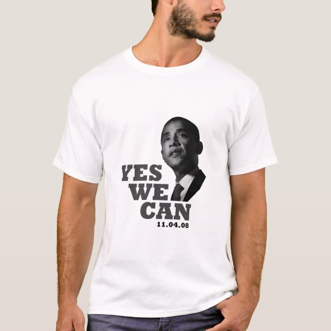 Camiseta Obama - sim nós podemos (Frente)