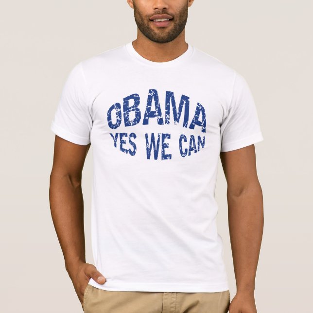 Camiseta Obama sim nós podemos t-shirt (Frente)