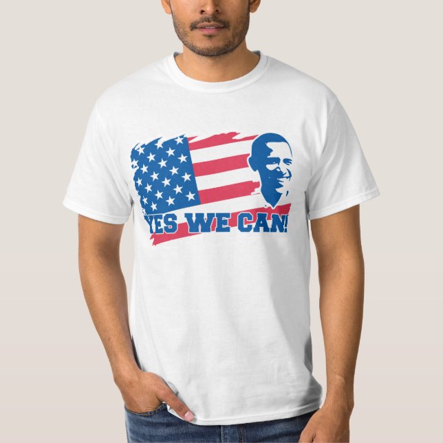 Camiseta Obama sim nós podemos t-shirt (Frente)