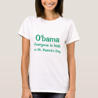 Camiseta O'bama, todos são irlandeses, na Rua.