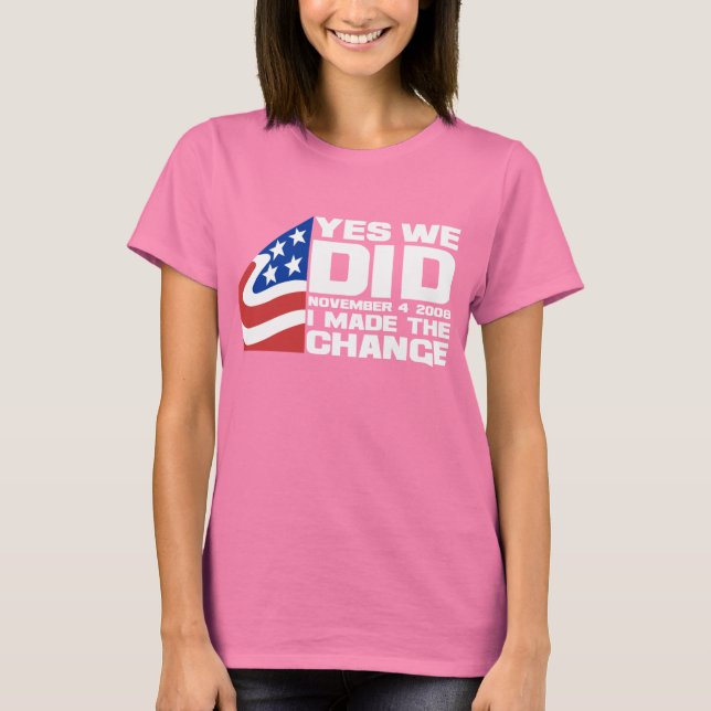 Camiseta Obama Wins (Frente)