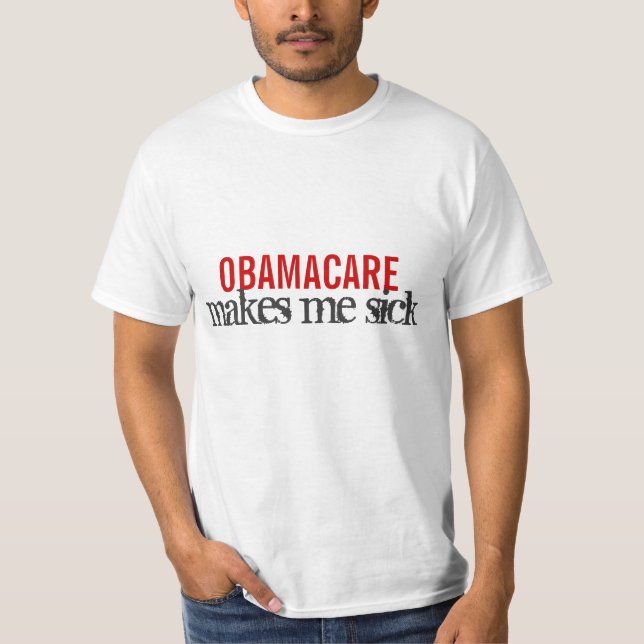 Camiseta OBAMACARE me deixa doente (Frente)