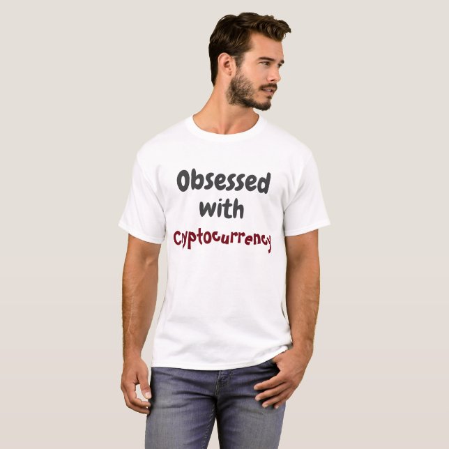 Camiseta Obcecado com criptomoeda (Frente Completa)