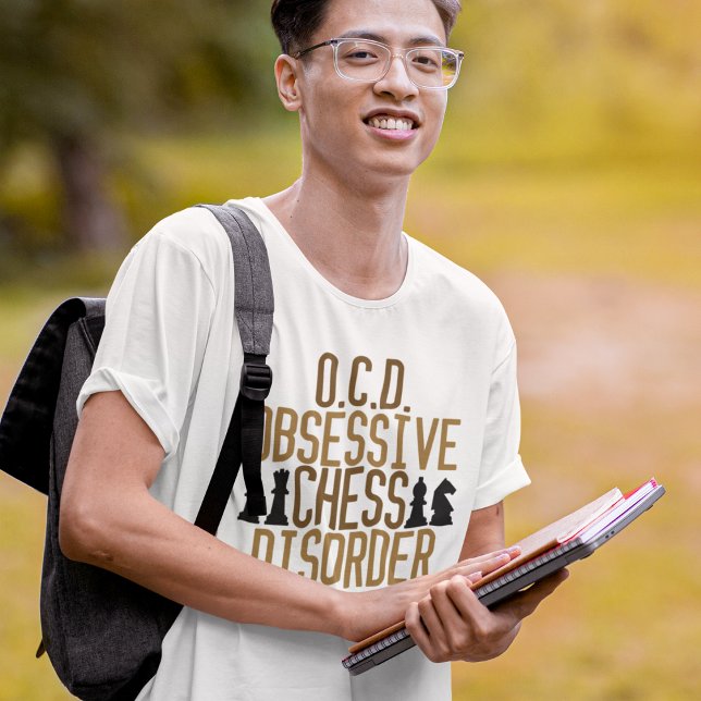 Camiseta Obcecado com Xadrez (Criador carregado)