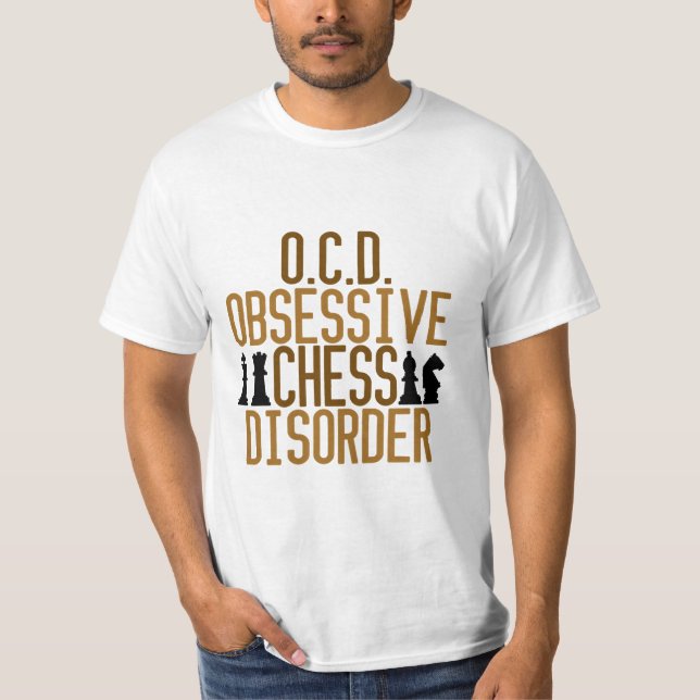 Camiseta Obcecado com Xadrez (Frente)