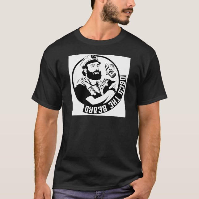 Camiseta Obedeça à barba (Frente)