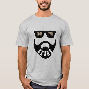 Camiseta Obedeça a barba (Olhos castanhos da barba escura)