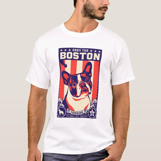 Camiseta Obedeça a Boston Terrier! (Frente)
