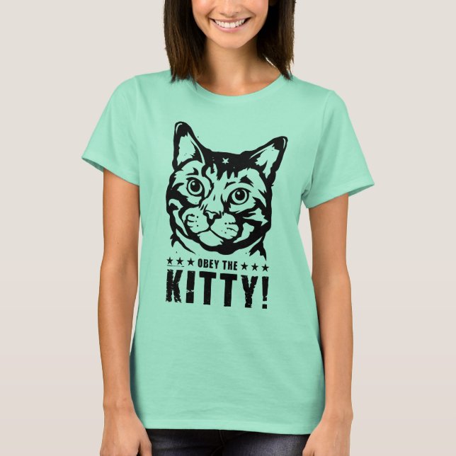 Camiseta Obedeça ao GATINHO! (Frente)