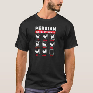 Camiseta Obediência a Gatos Persa Treinando Tartaruga Engra