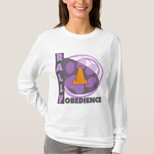 Camiseta Obediência roxa legal da reunião
