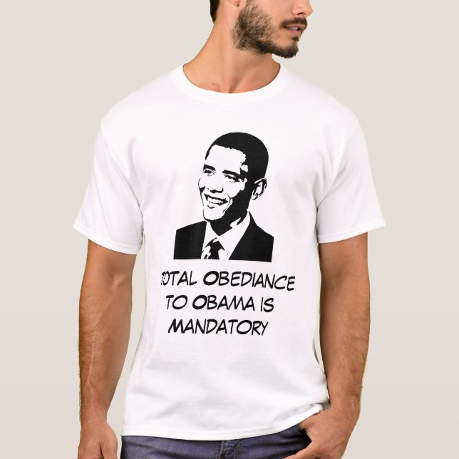 Camiseta Obediência total a Obama (Frente)
