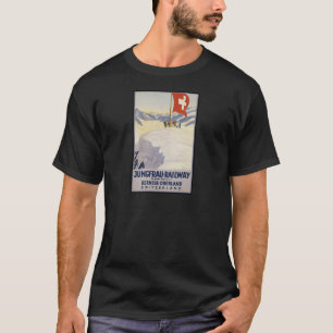 Camiseta Oberland de Bernese da Jungfrau-Estrada de ferro