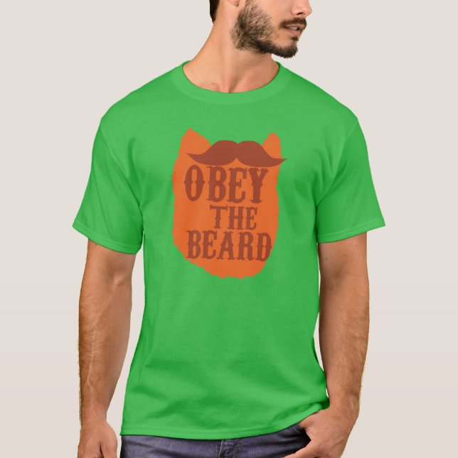 Camiseta OBEY the BEARD (Frente)
