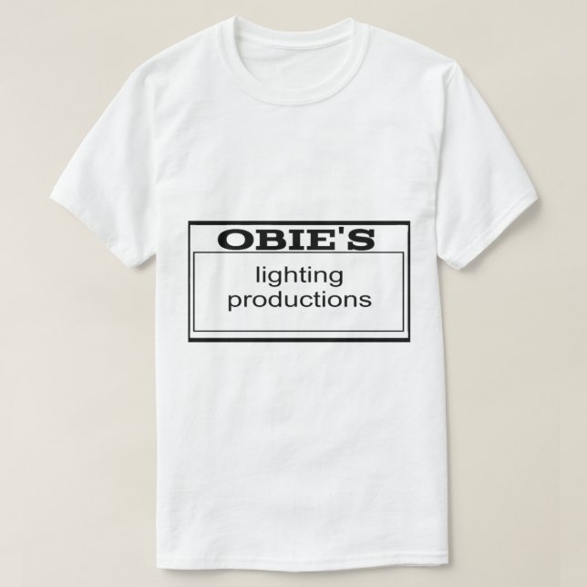 Camiseta Obie_s Lighting Productions (Frente do Design)