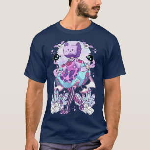 Camiseta Object Head TV Cosplay Pastel Gótico Neko Cat Crys
