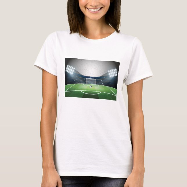 Camiseta Objetivo de Futebol de Fundo (Frente)
