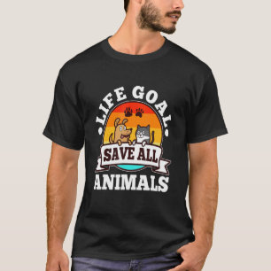 Camiseta Objetivo de Vida Salvar Todos os Animais