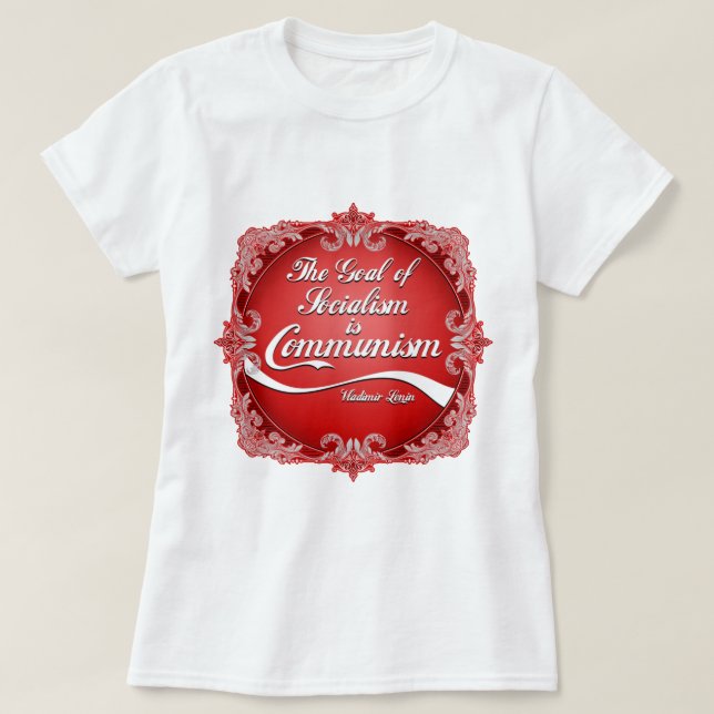 CAMISETA "OBJETIVO DO SOCIALISMO" (Frente do Design)