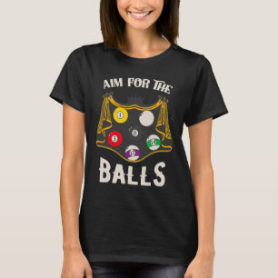 Camiseta Objetivo Para O Jogador De Piscina Engraçado Billi