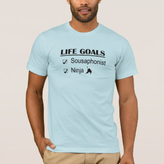 Camiseta Objetivos da vida de Ninja do Sousaphone