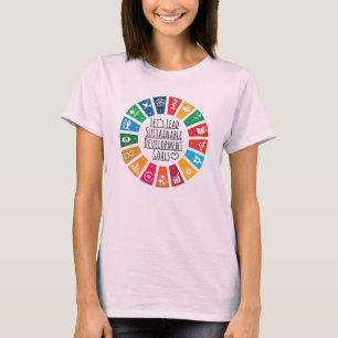 Camiseta Objetivos de Desenvolvimento Sustentável do SDG da