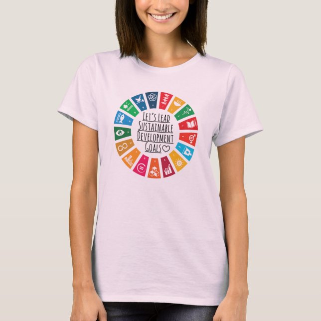 Camiseta Objetivos de Desenvolvimento Sustentável do SDG da (Frente)