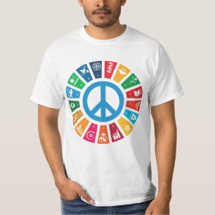 Camiseta Objetivos de Sustentabilidade da Paz Global Inspir