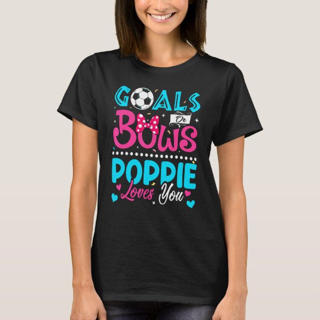 Camiseta Objetivos Ou Arcos Poppie Te Ama Sexo Reveal Baby (Frente)
