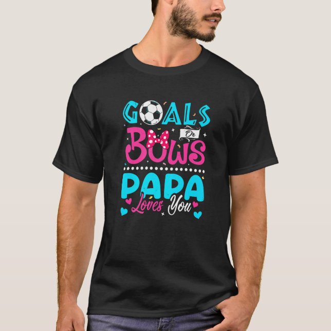Camiseta Objetivos Ou Arcos Que Papá Te Ama Rever Sexo Bebê (Frente)