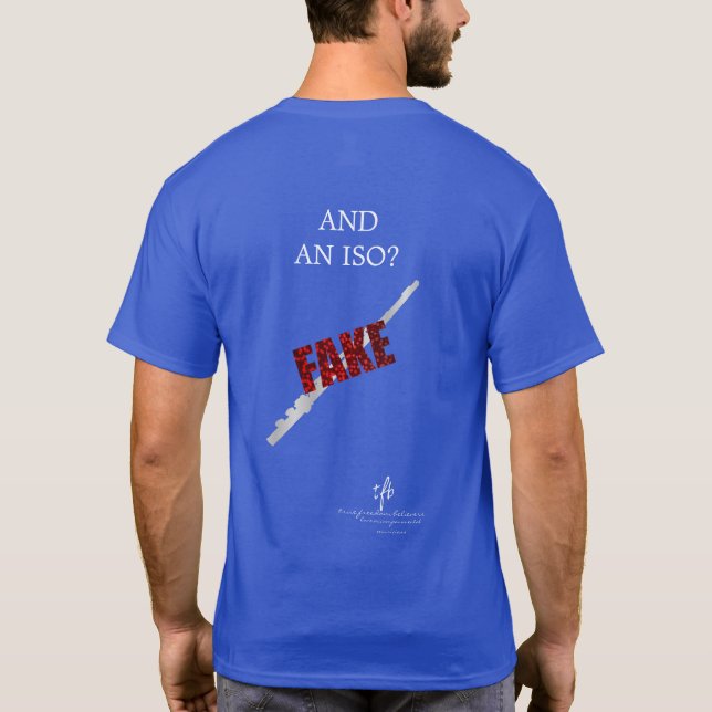 Camiseta Objetos Em Forma De Instrumento I Flute Wh. Texto. (Verso)