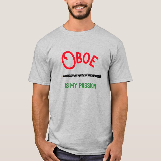 Camiseta Oboe É Meu Jogador Oboista De Cotação De Paixão (Frente)
