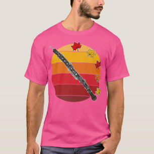 Camiseta Oboe Fall Oboist Outono Ação de Graças Woodwind Mu