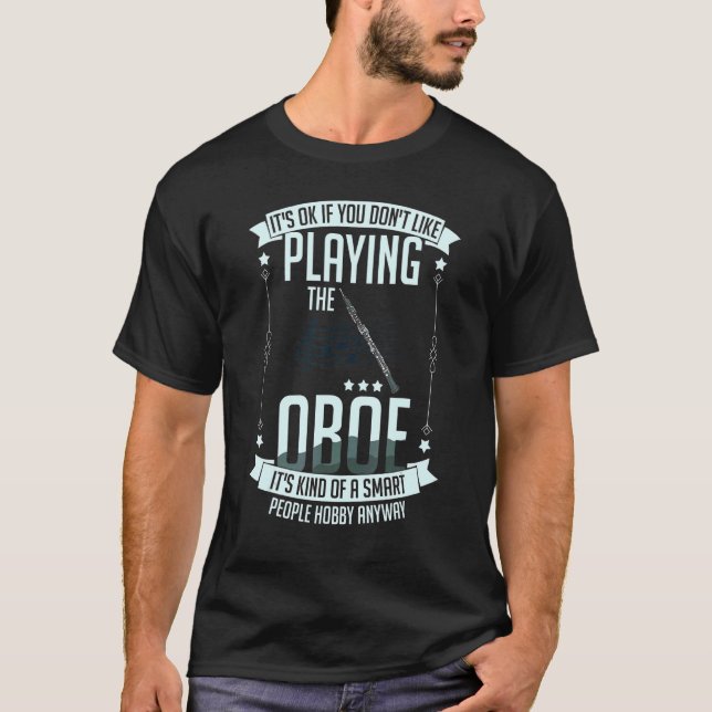 Camiseta Oboe Instrumento Music Player Lesson Obois (Frente)