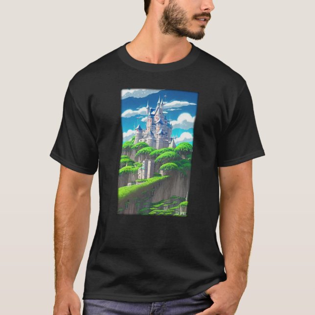 Camiseta Obra de Paace Castle Architecture Landscape (Frente)
