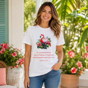 Camiseta Obra-prima de Deus Flamingo