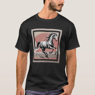 Camiseta obras de caligrafia japonesa representando um galo