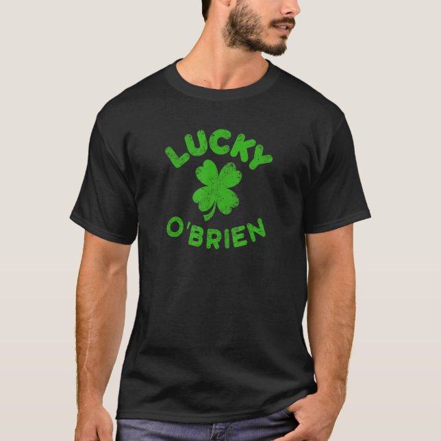 Camiseta O'brien Irish Family Saint Patrick's Day Irish O' (Frente)