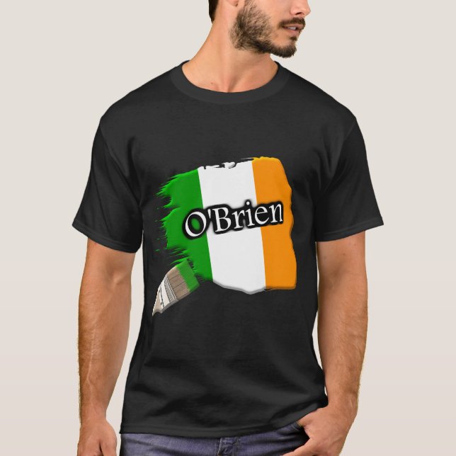 Camiseta O'Brien Irish Paint Brusch Flag Shirt (Frente)