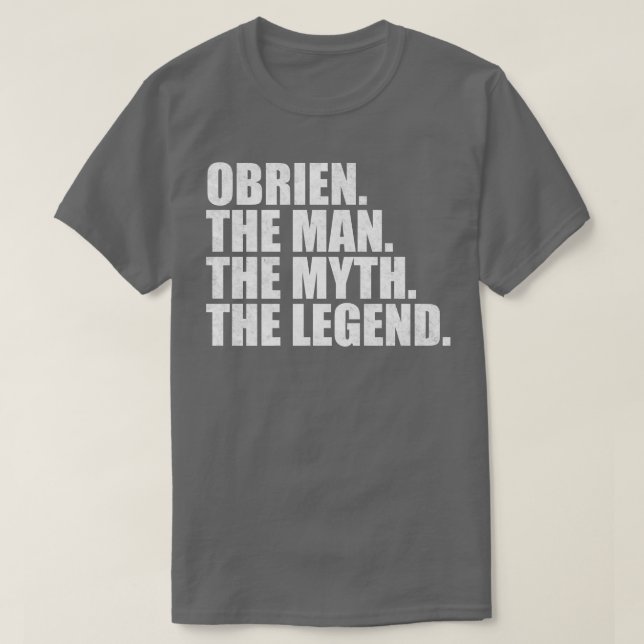Camiseta ObrienObrien Nome da família Obrien sobrenome Obri (Frente do Design)