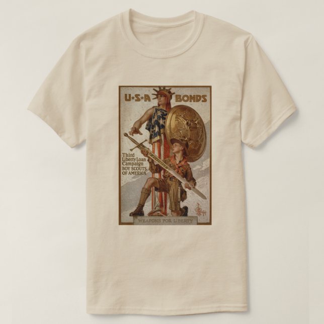 Camiseta Obrigações de guerra (Frente do Design)