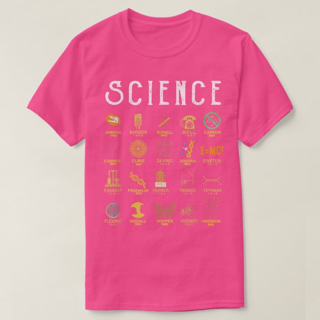 Camiseta Obrigado À Ciência Fórmula Física Química Da Matem (Frente do Design)