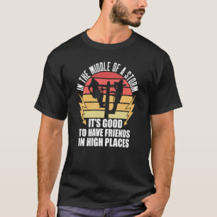 Camiseta Obrigado A Lineman Cita Electrical Lineman Electri