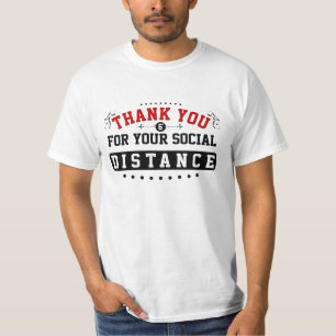 Camiseta Obrigado, Branco, Distância Social