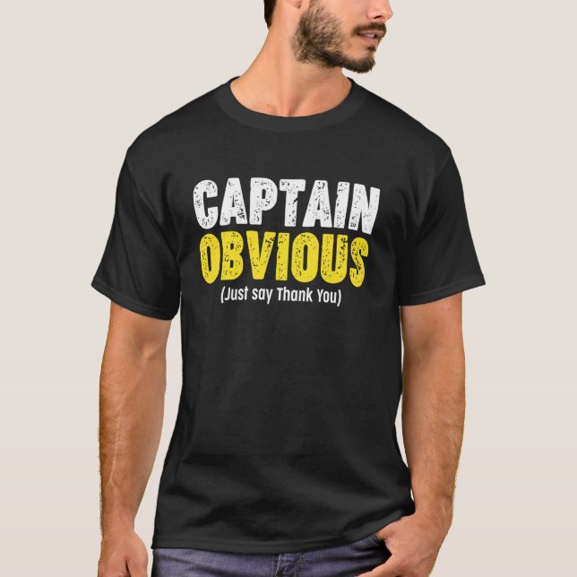 Camiseta Obrigado Capitão Óbvio (Frente)
