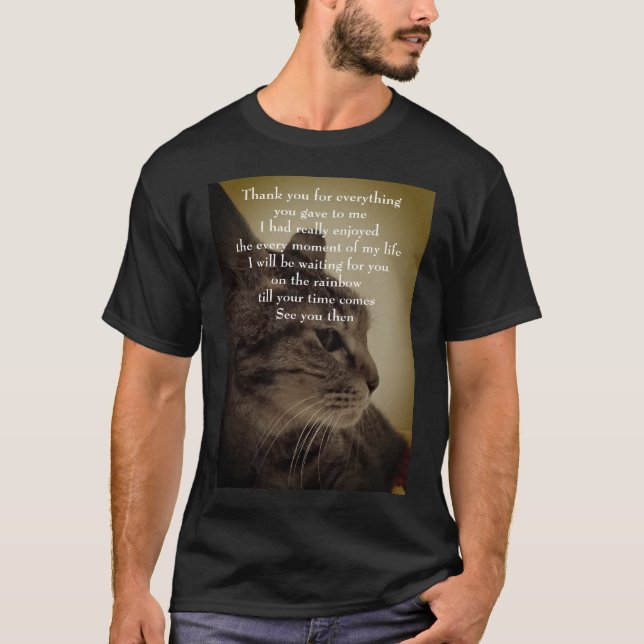 Camiseta Obrigado Cartão-postal RIP (Frente)
