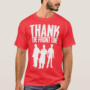 Camiseta OBRIGADO DA LINHA FRONTAL Branco