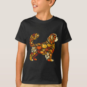 Camiseta Obrigado de Autumn Pumpkin Cavalier King Charles S